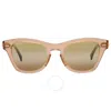 RAY BAN RAY BAN GOLD GRADIENT MIRROR SQUARE UNISEX SUNGLASSES RB0707SM 6449G7 50