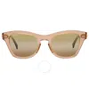 Ray Ban Gold Gradient Mirror Square Unisex Sunglasses Rb0707sm 6449g7 50