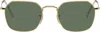 Ray Ban Gold Jim Sunglasses In 001/31