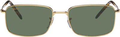 Ray Ban Gold Rb3717 Sunglasses In 919631