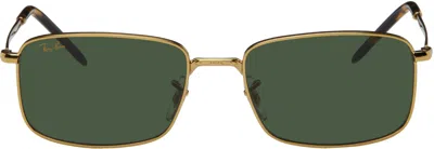 Ray Ban Gold Rb3717 Sunglasses In 919631 Gold