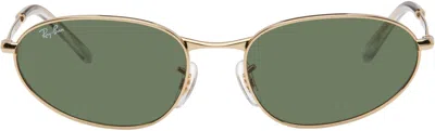 Ray Ban Gold Rb3734 Sunglasses In 001/31