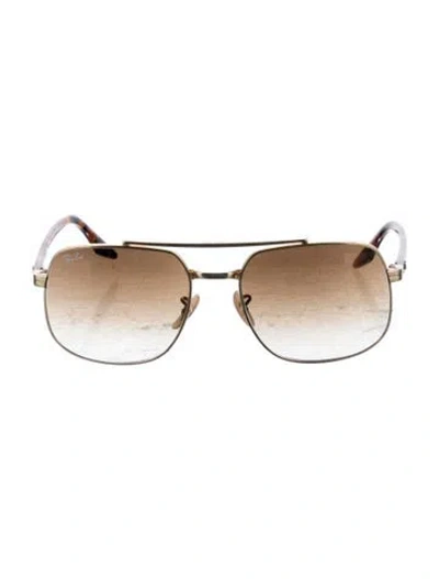 Pre-owned Ray Ban Gradient Aviator Sunglasses In Multi