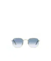 Ray Ban Gradient-effect Geometric-frame Sunglasses In Blue