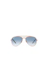 Ray Ban Gradient-lense Aviator Sunglasses In Blue