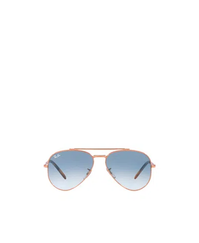 Ray Ban Gradient-lense Aviator Sunglasses In Blue