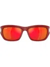 Ray Ban Gradient-lenses Rectangle-frame Sunglasses In Rot