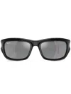Ray Ban Gradient-lenses Rectangle-frame Sunglasses In Schwarz