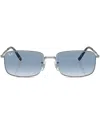 Ray Ban Gradient-lenses Square-frame Sunglasses In Silber