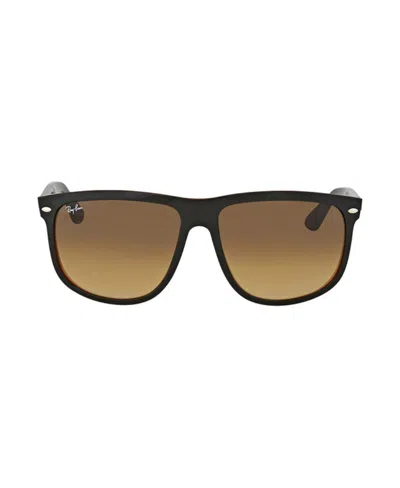 Ray Ban Gradient Square Sunglasses In Brown