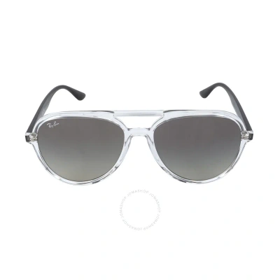 Ray Ban Gray Gradient Aviator Unisex Sunglasses Rb4376 647711 57