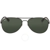 Ray Ban Green Aviator Unisex Sunglasses Rb3549 006/71 58 In Black / Green