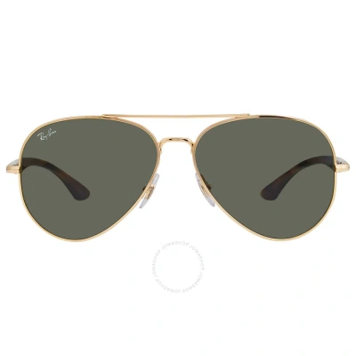 Ray Ban Green Aviator Unisex Sunglasses Rb3675 001/31 58