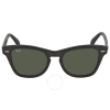 Ray Ban Green Classic Square Unisex Sunglasses Rb0707s 901/31 53 In Black / Green