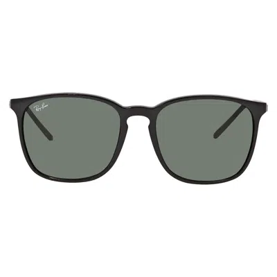Ray Ban Green Classic Square Unisex Sunglasses Rb4387 60171 56 In Black