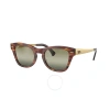 Ray Ban Green Mirror Square Unisex Sunglasses Rb0707s M954/g4 53 In Green