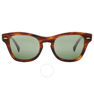 Ray Ban Green Mirror Square Unisex Sunglasses Rb0707sm 954/g4 50 In Brown