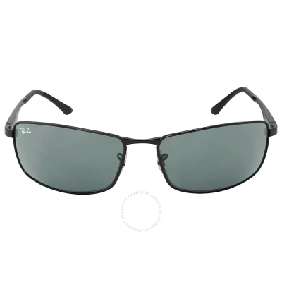 Ray Ban Green Rectangular Men's Sunglasses Rb3498 002/71 64