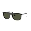 Ray Ban Green Rectangular Unisex Sunglasses Rb2216 901/31 58