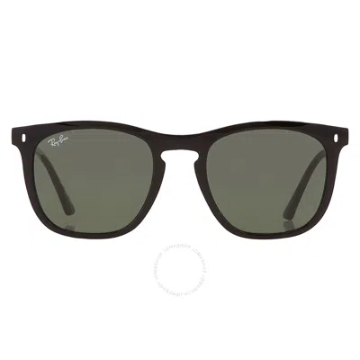 Ray Ban Green Square Unisex Sunglasses Rb2210 901/31 53 In Black