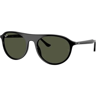 Ray Ban Green Square Unisex Sunglasses Rb2215 901/31 59 In Black