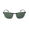 RAY BAN RAY BAN GREEN SQUARE UNISEX SUNGLASSES RB3686 186/31 57