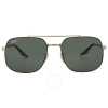 RAY BAN RAY BAN GREEN SQUARE UNISEX SUNGLASSES RB3699 900031 56