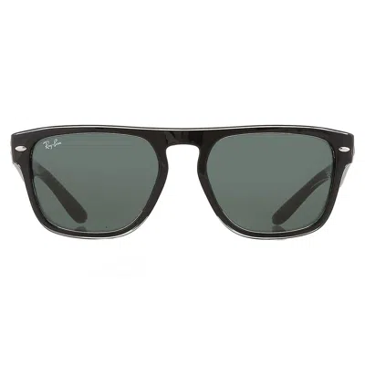 Ray Ban Green Square Unisex Sunglasses Rb4407 654571 57 In Black