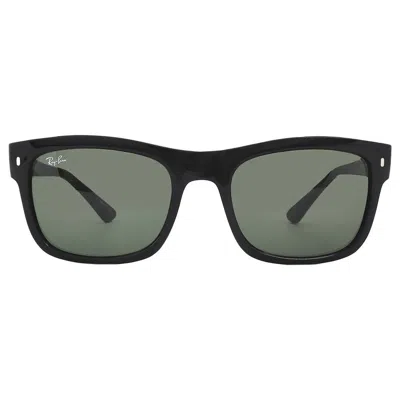 Ray Ban Green Square Unisex Sunglasses Rb4428 601/31 56 In Black