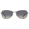 Ray Ban Grey Gradient Pilot Unisex Sunglasses Rb3733 002/71 56