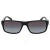 Ray Ban Grey Gradient Rectangular Sunglasses Rb4205i 601/8g 56 In Grey/black