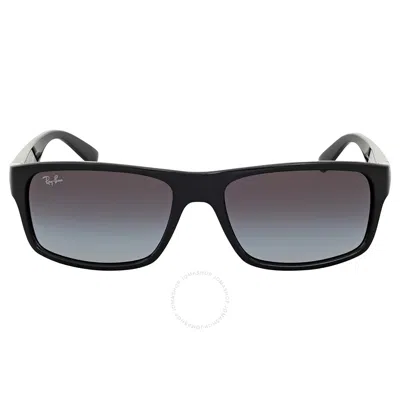 Ray Ban Grey Gradient Rectangular Sunglasses Rb4205i 601/8g 56 In Grey/black