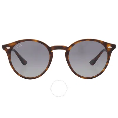 Ray Ban Grey Gradient Round Unisex Sunglasses Rb2180 710/4l 49 In Brown