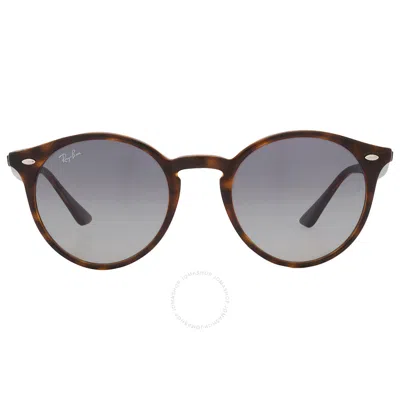 Ray Ban Grey Gradient Round Unisex Sunglasses Rb2180 710/4l 51 In Brown