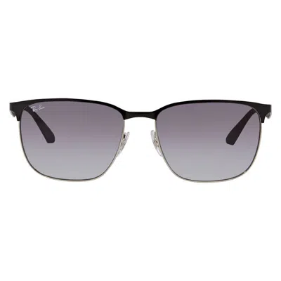 Ray Ban Grey Gradient Square Unisex Sunglasses Rb3569 90048g 59 In Black