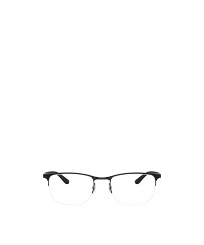 Ray Ban Half-rim Design Glasses In Black