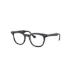 Ray Ban Eyeglasses Unisex Hawkeye Optics - Blue On Havana Frame Clear Lenses Polarized 48-21 In Blue On Havana