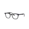 Ray Ban Hawkeye Optics Eyeglasses Blue On Havana Frame Clear Lenses Polarized 50-21 In Blue On Havana