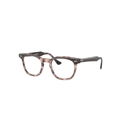 Ray Ban Hawkeye Optics Eyeglasses Brown On Pink Havana Frame Clear Lenses Polarized 50-21