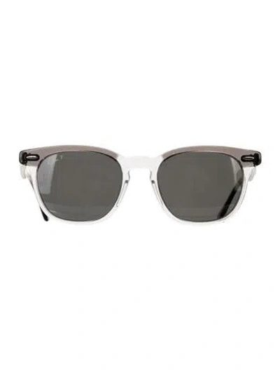 Pre-owned Ray Ban Hawkeye Wayfarer Sunglasses In Clear/grey