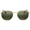 Ray Ban Hexagonal Flat Lenses Green Classic G-15 Unisex Sunglasses Rb3548n 001 54 In Multi