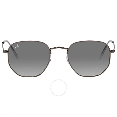 Ray Ban Hexagonal Flat Lenses Grey Gradient Geometric Unisex Sunglasses Rb3548n 004/71 51