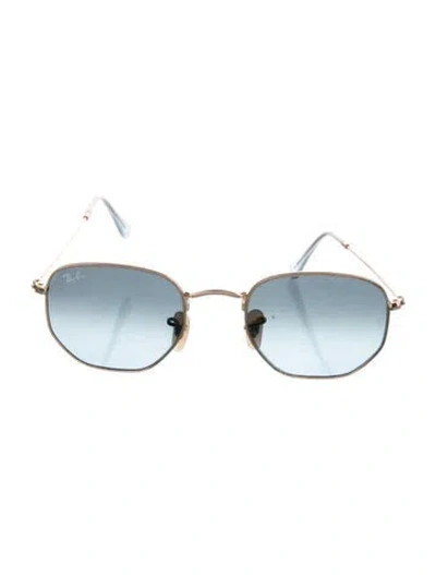 Pre-owned Ray Ban Hexagonal Flats Square Sunglasses
