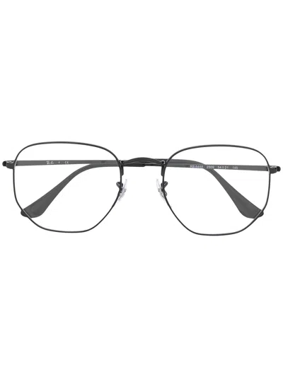 Ray Ban Hexagonal Frame Glasses In Black