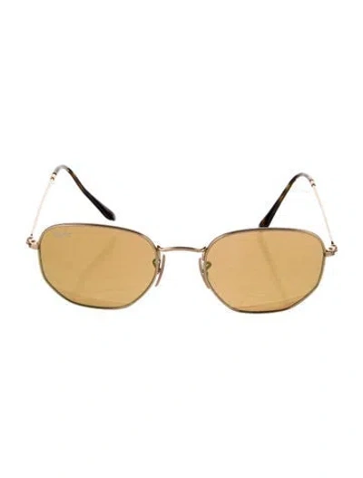 Pre-owned Ray Ban Hexagonal Square Sunglasses