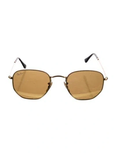 Pre-owned Ray Ban Hexagonal Square Sunglasses