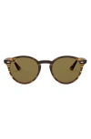 Ray Ban Ray-ban Highstreet 49mm Round Sunglasses