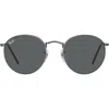 Ray Ban Ray-ban Icons 53mm Retro Sunglasses In Antique Gunmetal/dark Grey