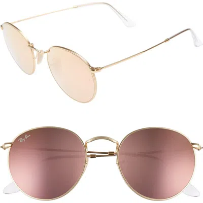 Ray Ban Ray-ban Icons 53mm Retro Sunglasses In Brown/pink