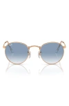 Ray Ban Icons 53mm Retro Sunglasses In Rose Gold